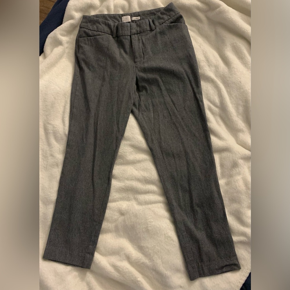 a new day Women’s Gray Stretch Dress Pants Trousers Ponte Style Size 8 Waist 29